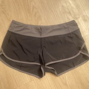 Lululemon speed short black grey limited unavailable size 6